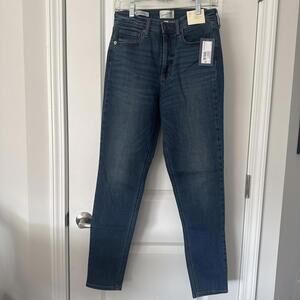 Universal Thread High Rise Skinny Jeans, Size 10 Long, Tinted Dark Wash
